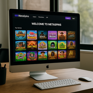 MetaSpins Casino - Desktop Platform Interface - Australian Online Gaming